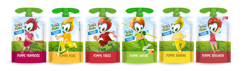 Un snack sain en gourde pour les adultes avec Materne et Pom'Potes - MOM  Group