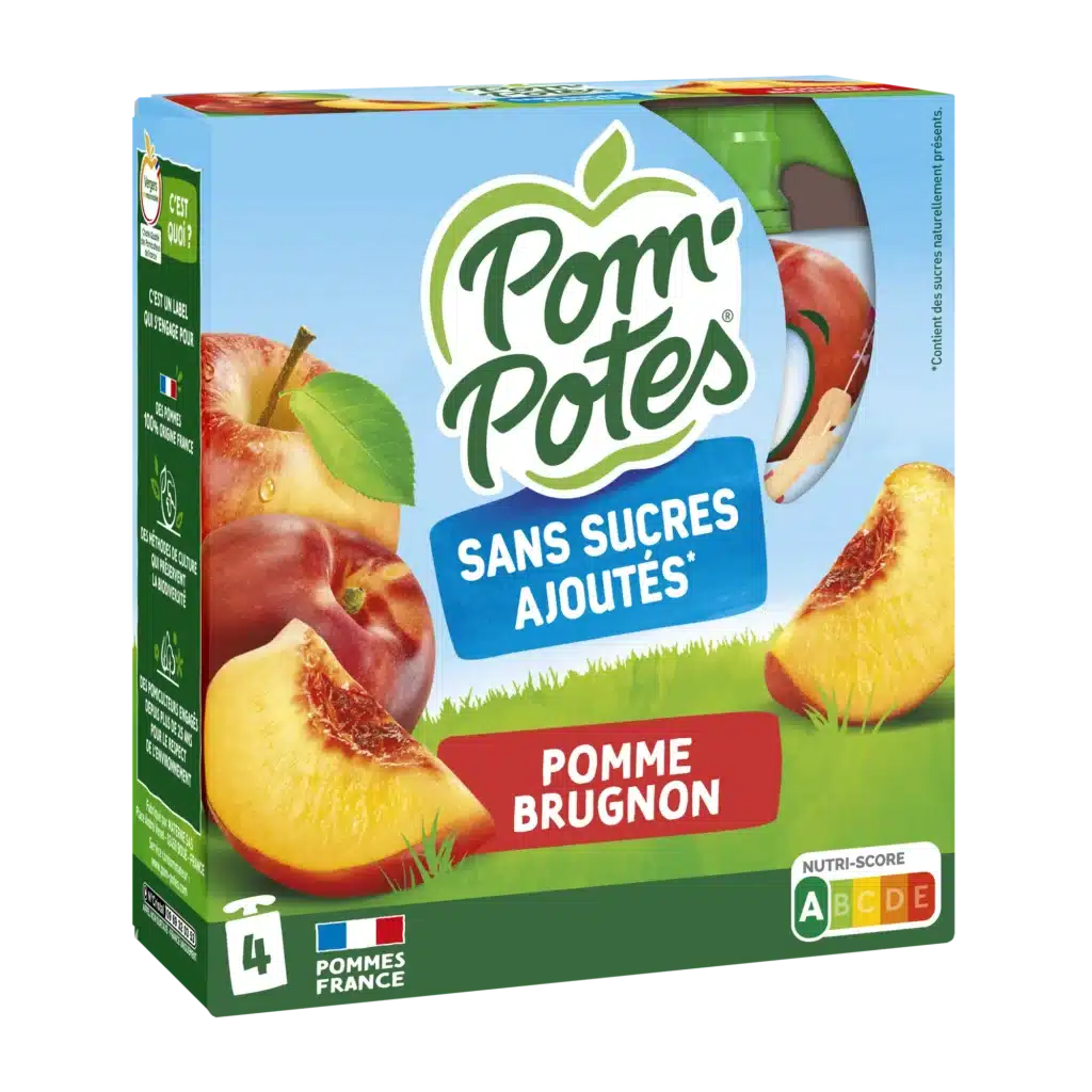 Pomme Brugnon — pack x4 — pack de 4 gourdes