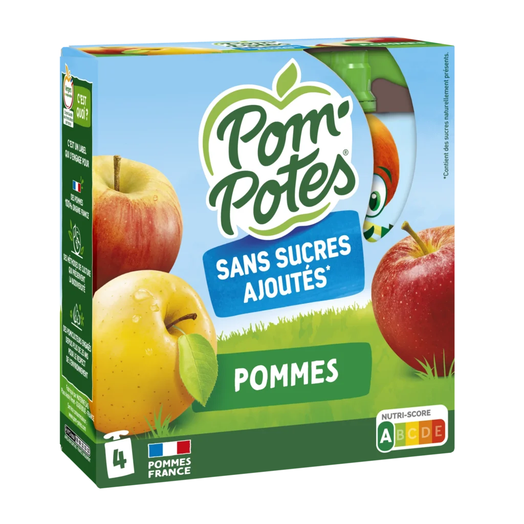 Pomme Nature — pack x4 — pack de 4 gourdes