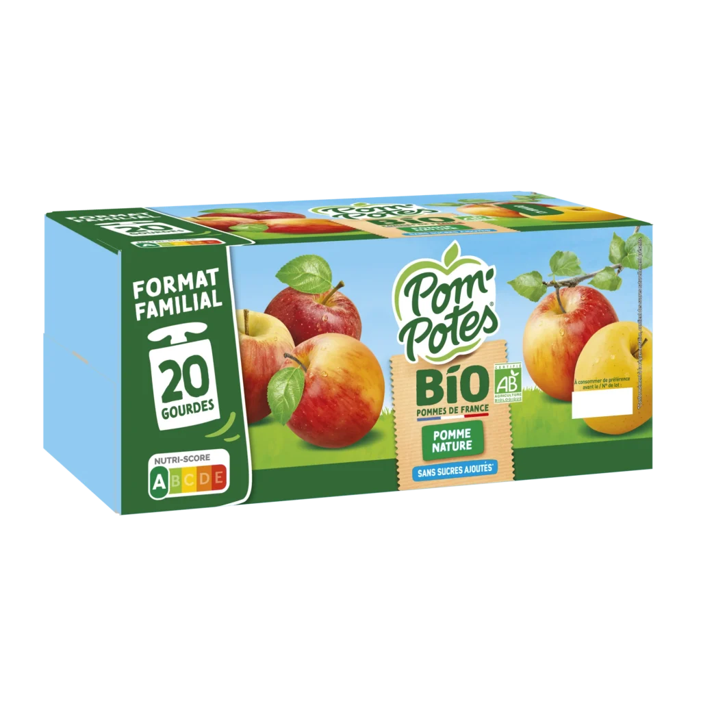 Pomme — pack x20 — pack de 20 gourdes