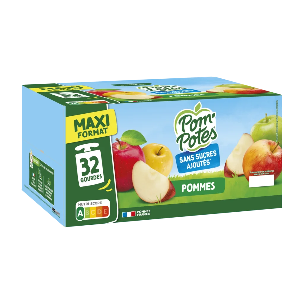 Pomme — pack x32 — pack de 32 gourdes