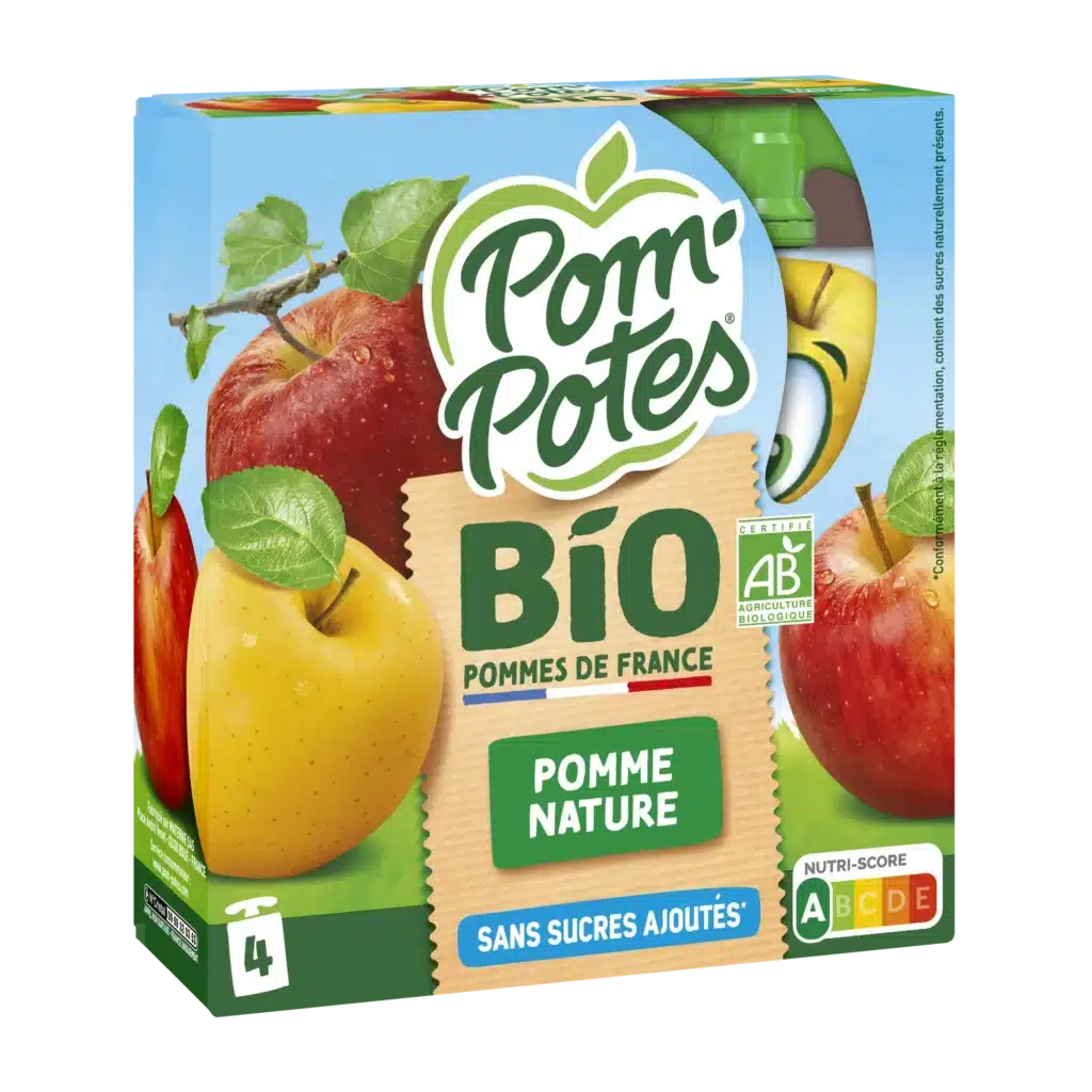 Pomme — pack x4 — pack de 4 gourdes